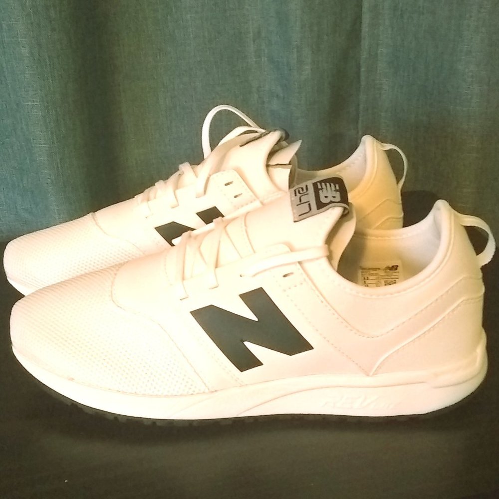 Men's all white NB New Balance sneaker 9.5